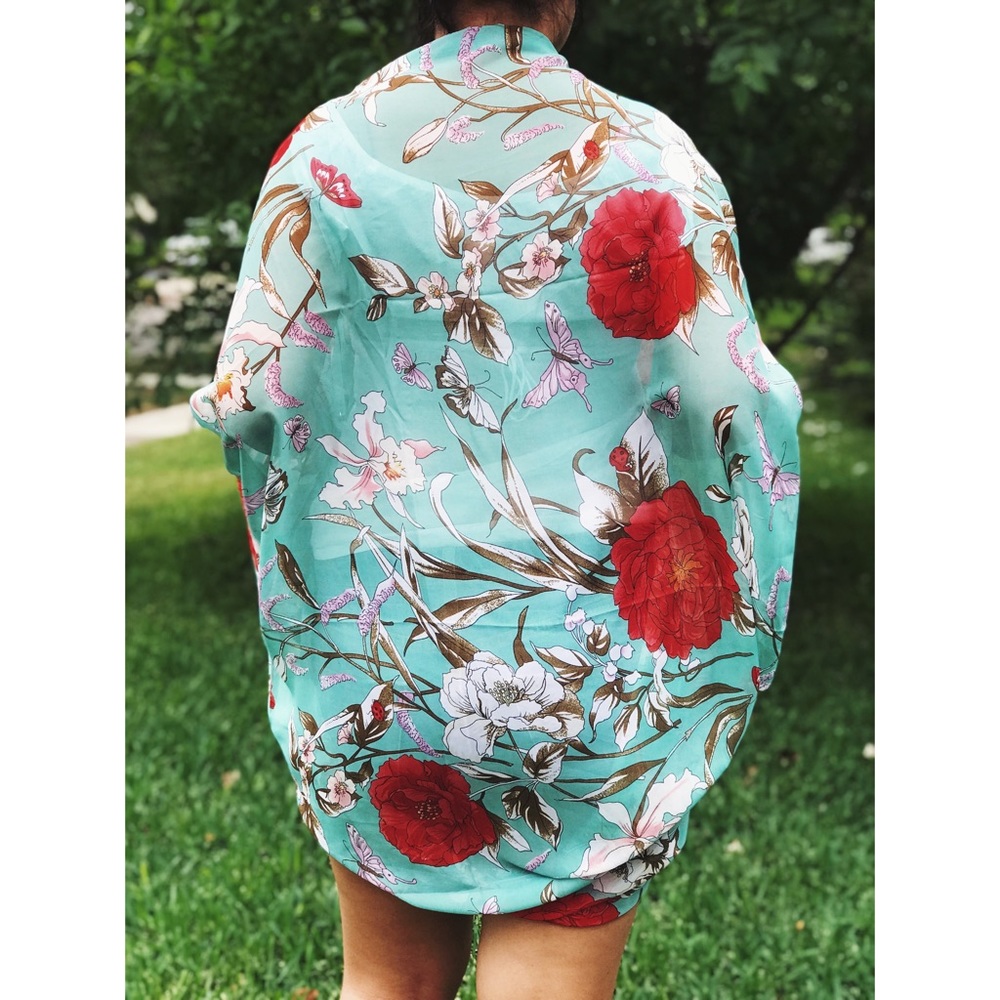 Floral shrug
